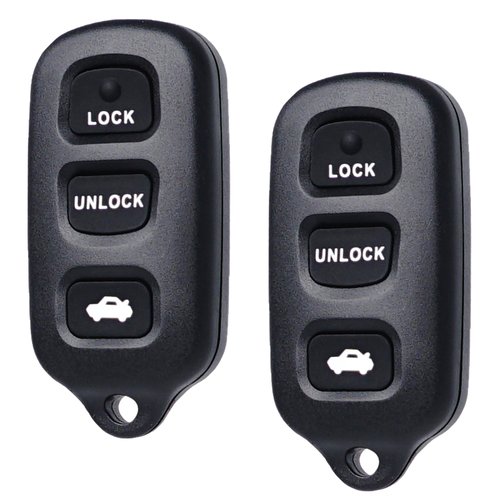 Key Fob Keyless Entry Fits for Toyota Camry 2002-2006 / Solara 2002-2003 / Toyota Matrix Pontiac Vibe 2003-2008 / Sienna 1999-2003 Remote Control Replacement GQ43VT14T 89742-AA030 3+1 Buttons