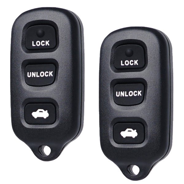Key Fob Keyless Entry Fits for Toyota Camry 2002-2006 / Solara 2002-2003 / Toyota Matrix Pontiac Vibe 2003-2008 / Sienna 1999-2003 Remote Control Replacement GQ43VT14T 89742-AA030 3+1 Buttons