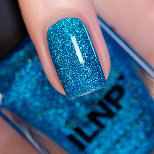 ILNP Cannonball - Vibrant Cerulean Holographic Nail Polish