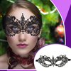 Cindeer 6 Pcs Masquerade Mask for Women, Venetian Lace Eye Mask Gold and Black Lace Mask for Prom Ball Costume Party Supplies (Classic Style)