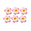 12PCS Women Girls 2.36" Hawaiian Hawaii Bohemia Style Plumeria Foam Flower Hair Clips Decoration Hair Barrette Hairpin For Bridal Wedding Party Beach Holiday (Pink)