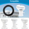 RV Toilet Seal 385311658 Replacement Part for Dometic 300 310 320 RV Toilets Seal Gasket, RV Toilet Parts Flange Seal for Dometic Toilet Includes Toilet Base Seal and Mounting Hardware Kit