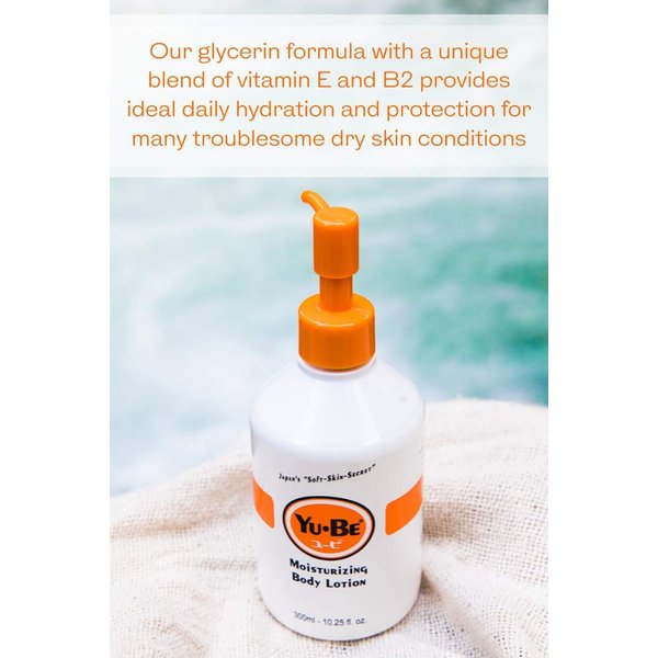 Yu-Be Hand & Body Lotion Deeply Hydrating Moisturizer Pump Bottle (Duo) for Extra-Dry Skin - Day & Night Daily Moisturizing Skin Cream | Good For Cracked Heels I Non-Greasy - 10.25 Fl. Oz. (2 pcs)