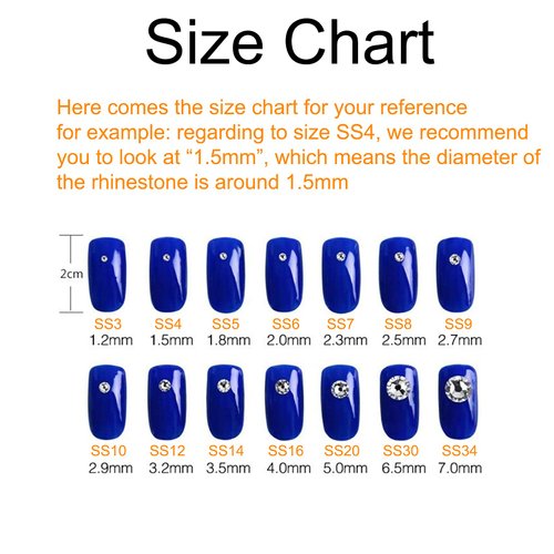 Towenm 1000 Pieces Flatback Crystal Rhinestones, SS16 4mm Glass Flat Back Crystals for Craft Clothes Nail Face Art, Non Hotfix Round Flatback Rhinestone Loose Gemstones (Sapphire/Blue)