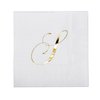 Gift Boutique 100 Gold Monogram Cocktail Napkins Letter S Disposable Paper Pack Elegant Metallic Golden Foil Hand Napkin for Powder Room Wedding Holiday Birthday Party Baby Shower Decorative Towels