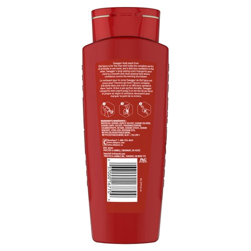 Red Zone Swagger Body Wash for Men, Scent of Confidence, 21 fl oz
