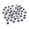Sowaka 60 Pcs 1 Inch Wiggle Eyes Self Adhesive Pack Round Sew on Small Googly Eyes Stickers for Craft Scrapbooking Supplies Classroom Kids Children Handmade Project Decoration