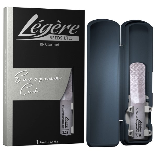 Légère Reeds Premium Synthetic Woodwind Reed, Bb Clarinet, European Cut, Strength 3.25 (BBES3.25)