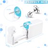 24 Pieces Self Ear Piercing Tool Disposable Ear Piercing Kit Household Ear Piercing Tools Safety Portable Ear Nose Piercing Tools with 24 Pieces Crystal Earring Studs (Silver Earring)