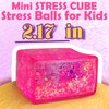 ZTATU ICE Chunk Stress Balls for Adults (1PCS) Squishy Stress Ball Autism Sensory Toys, Squishy Fidget Toys, Squeeze Ball Party Favors Stress Relief Toy, Sensory Toys for Autistic Children (Pink)