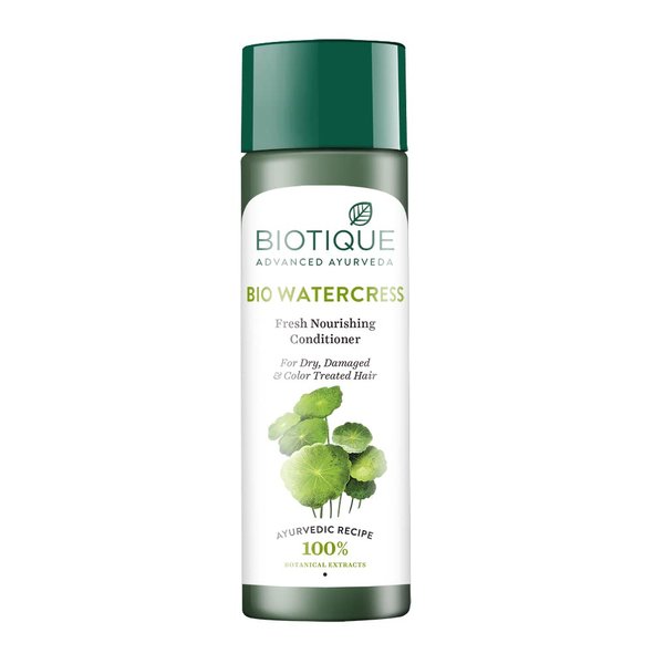 Biotique Bio Watercress Fresh Nourishing Conditioner For Dry damaged, Color Treated and Perm, 120 ml