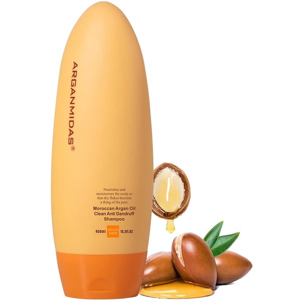 Anti Dandruff Treatment Shampoo, ARGANMIDAS Dry Itchy Scalp Care Moisturizing Shampoo, Treats & Prevents Dandruff, For Women Men Dry Flaky & Itchy Scalp and Dandruff Hair, 15.3 Fl Oz