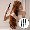 ZEYIYER 3PCS Wig Brush, Professionals Wig Comb for Synthetic Wigs, Portable 3 Row Comb for Natural Hair, Pointed Tip Metal Hair Comb Synthetic Hair Brush(Black)