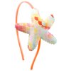 WRBAJIS Starfish Headband Sparkly Star Hair Bands Star Fish Scale Hair Hoop Mermaid Hair Accessories for Women Girls Birthday Summer Ocean Beach Pool Party Supplies(Orange)