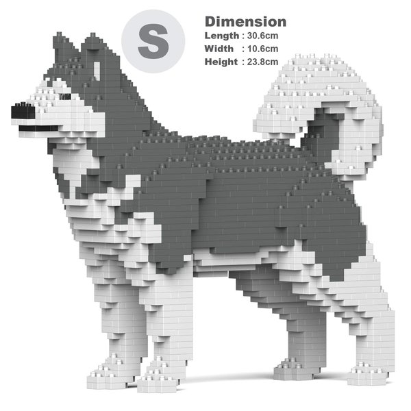 JEKCA Alaskan Malamute 01S-M03 | Plastic Building Blocks | Age 14+