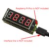 XICOOLEE PICO-8SEG-4B-LED, Red Digital Tube Display Module,74HC595 Driver Chip,5 Pin 4-Digit 8-Segment Display,Compatible with SPI Interface, for Raspberry Pi Pico Expansion Board