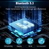 STAPERFO Bluetooth Adapter for PC 5.3, Long Range Bluetooth Dongle 492FT/150M Wireless Transfer Transmitter Receive, USB Bluetooth Adapter Plug & Play for Desktop Laptop PC with Windows 11/10/8.1/7