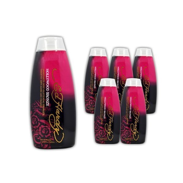 Lot 6 Ed Hardy Hollywood Bronze Indoor Tanning Lotion Accelerator Bronzer Dark by Ed Hardy