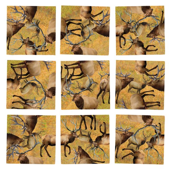 Scramble Squares Elk 9 Piece Challenging Puzzle - Amazing & Engaging Brain Teaser - Mind Game for Children, Teens, Adults & Seniors - Boosts Cognitive Function & Problem Solving