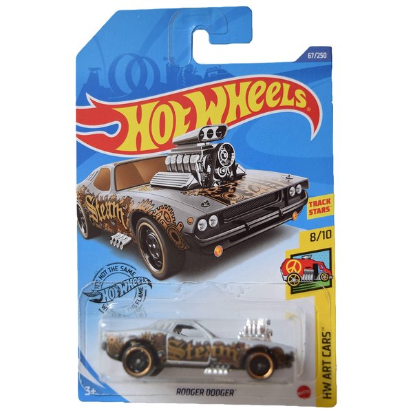 Hot Wheels Rodger Dodger, [Silver] 67/250 Art Cars 8/10