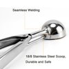 Saebye Medium Cookie Scoop, 2 Tbsp / 30ml / 1 oz, Size #40 Cookie Dough Scoop, Cookie Scoops for Baking, 1 25/32 inches / 4.5 CM Ball, 18/8 Stainless Steel, Secondary Polishing