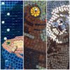 Mosaic Art Kit 7'' or 20cm Square DIY Fish_