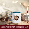 Funny Orange Kitten Cracking Wall Ceramic Mug, 11oz Coffee Cup for Cat Lovers, Animal-Themed Tea Mug, Unique Gift for Birthday, Office, or Home, Reusable Eco-Friendly Mug for Hot Beverages, Milk, Tea