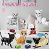KAZI Cat Building Toy Set,Cat Gift Idea for Animal-Lovers,Cat Sets for Boys and Girls Age 8-12,Black Cat Buildable Toys for Kids,Creative Activity,Halloween Party Favors