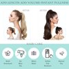 Clip in Ponytail Hair Extensions Long Straight Pony tail Hair Extensions Silky Loxxy 100% Real Remy Long Ponytail Extension Extension 18 Inch Platinum Blonde 80g