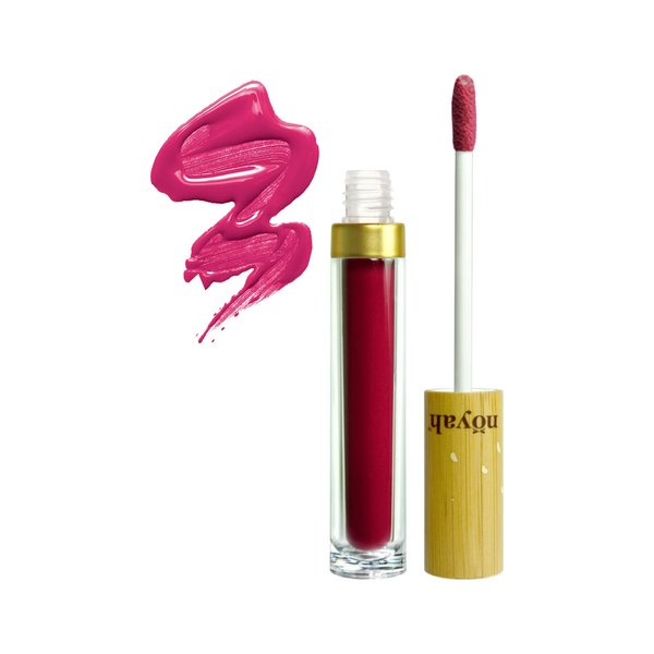 Noyah Clean Natural Lip Gloss, Cherry Cordial | Formulated With Coconut Oil, Cocoa Butter & Antioxidant Rich Vitamin-E