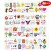 Easter Religious Temporary Tattoos bible verse scripture Holy Week Christian Faith Jesus Cross Themed Stickers for Kids Adult Party Supplies Decorations Favors and Prizes Gifts for Boys and Girls