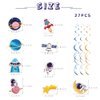 Outer Space Party Decorations Set, Space Birthday Party Supplies for Boys Kids Solar System Hanging Swirls, Astronaut Banner