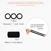 Generic 100Pcs Hair Ties, Elastic Bands for Women, Girls and Kids, Seamless Cotton Hair Accessories for Thick and Thin Hair, No Damage Ponytail Holders, Soft Rubber Bands (100 Seamless Earth)