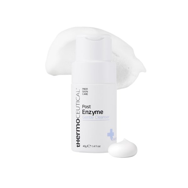 tHermoCEUTICAL Post Enzyme Gentle Cleanser - Daily Exfoliating Facial Wash, Removes Dead Skin Cells & Impurities, Control Excess Sebum, Rich Foam, No Powder Clumping, 1.4 fl.oz