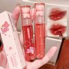 6Pcs Bear Lip Glaze Jelly Lipstick, Liquid Lipstick Cute Bear Lipgloss Moisturizing Lip Stain Plumping Water Lip Gloss Waterproof Long Lasting Cheek Rouge Tint Cosmetics Beauty Makeup