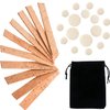 27 Pieces Clarinet Instrument Accessories with 10 Pieces Clarinet Cork Replacement and 17 Pieces Clarinet Pads Bb Clarinet Woodwind Instrument Pads