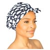 GRACE & COMPANY Luxury Shower Cap For Women - 100% Waterproof, Reusable, Washable & Breathable Shower Caps - Casablanca