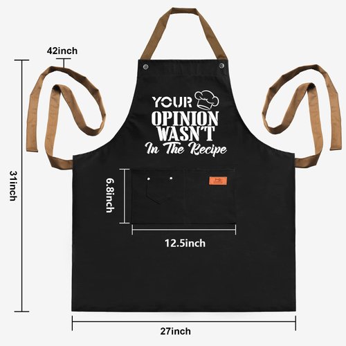 REHAVE Gifts For Men, Women, Father's Day Gifts, Gifts for Dad, Husband, Boyfriend, Brother, Mom, Wife, Girlfriend, Unique Birthday Gifts, Humor Apron for friends,Bff, Kitchen Chef Aprons Baking Gifts