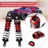 OGRC Oil Shock Absorber RC Shock Absorber Damper Set for Traxxas Slash 2WD Hoss Rustler 4X4 VXL Slash 4X4 Bandit Nitro Stampede 1/10 Upgrades Parts Replace of 5862 (Black Red)
