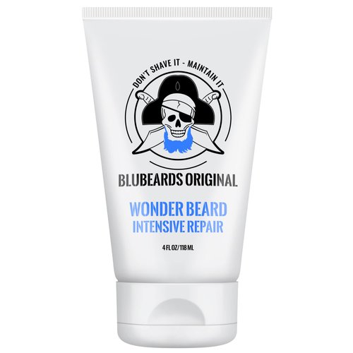 Bluebeards Original Wonder Beard Intensive Repair, 4 oz. - Beard Conditioner for Men with Meadowfoam Seed Oil & Amino Acids to Deeply Restore, Soften, and Rejuvenate Your Beard and Skin - Made in USA