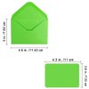 Supla 160 Sets Colorful Mini Envelopes with Blank Business Cards 16 Colors Small Notecards Quick Thank You Note Lunchbox Note Gift Note Cards Tiny Love Notes Envelopes Bulk Mini Stationery Set