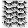 5 Pairs 8D Faux Mink False Eyelashes Dramatic Volume Fuffy Lashes Wispy Thick Long Eye Lashes