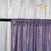 LQIAO Sparkling Holographic Laser Backdrop: Shimmer Sequin - Waterproof Easy to Clean - Use for Birthday, Wedding, Christmas, Thanksgiving Anniversary Party Decor - Size 5ftx7ft Lavender