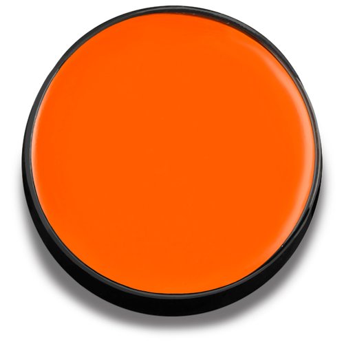 Mehron Makeup Color Cups | Stage, Foundation, Face Paint, Body Paint, Halloween | Face Paint Makeup | Greasepaint .5 oz (14 g) (Orange)