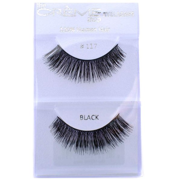 6 Pairs Crème 100% Human Hair Natural False Eyelash Extensions #117