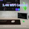 Vastarry Real-Time Crypto Ticker Bitcoin Stock Ticker Monitor Display Digital Clock Weather, Temperature, Humidity, 64 * 32 Pixel Screen