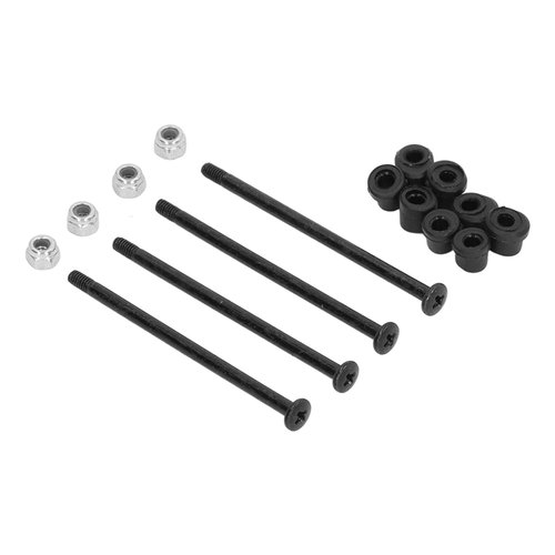 RC Screw Kit, Steel Screws and Nuts Plastic Bushing RC Hardware Screw Kit for Wltoys 144010 144002 124016 124017 RC Cars