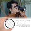 58MM Lens Filter Kit Camera Special Effects Filter Double Glass Split Diopter Filter Half Moon Glass Split Diopter Filter Foreground Blur Photography SLR Accessory Filter