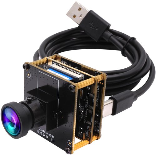 IEights 4K HDMI USB Camera Module Wide Angle Webcam for Computer 4K 30fps PC Camera Mini UVC USB2.0 Lightburn Camera for Laser Engraver 2X Digital Zoom USB Security Camera for Laptop Raspberry Pi