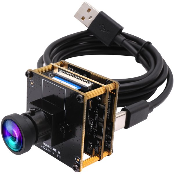 IEights 4K HDMI USB Camera Module Wide Angle Webcam for Computer 4K 30fps PC Camera Mini UVC USB2.0 Lightburn Camera for Laser Engraver 2X Digital Zoom USB Security Camera for Laptop Raspberry Pi